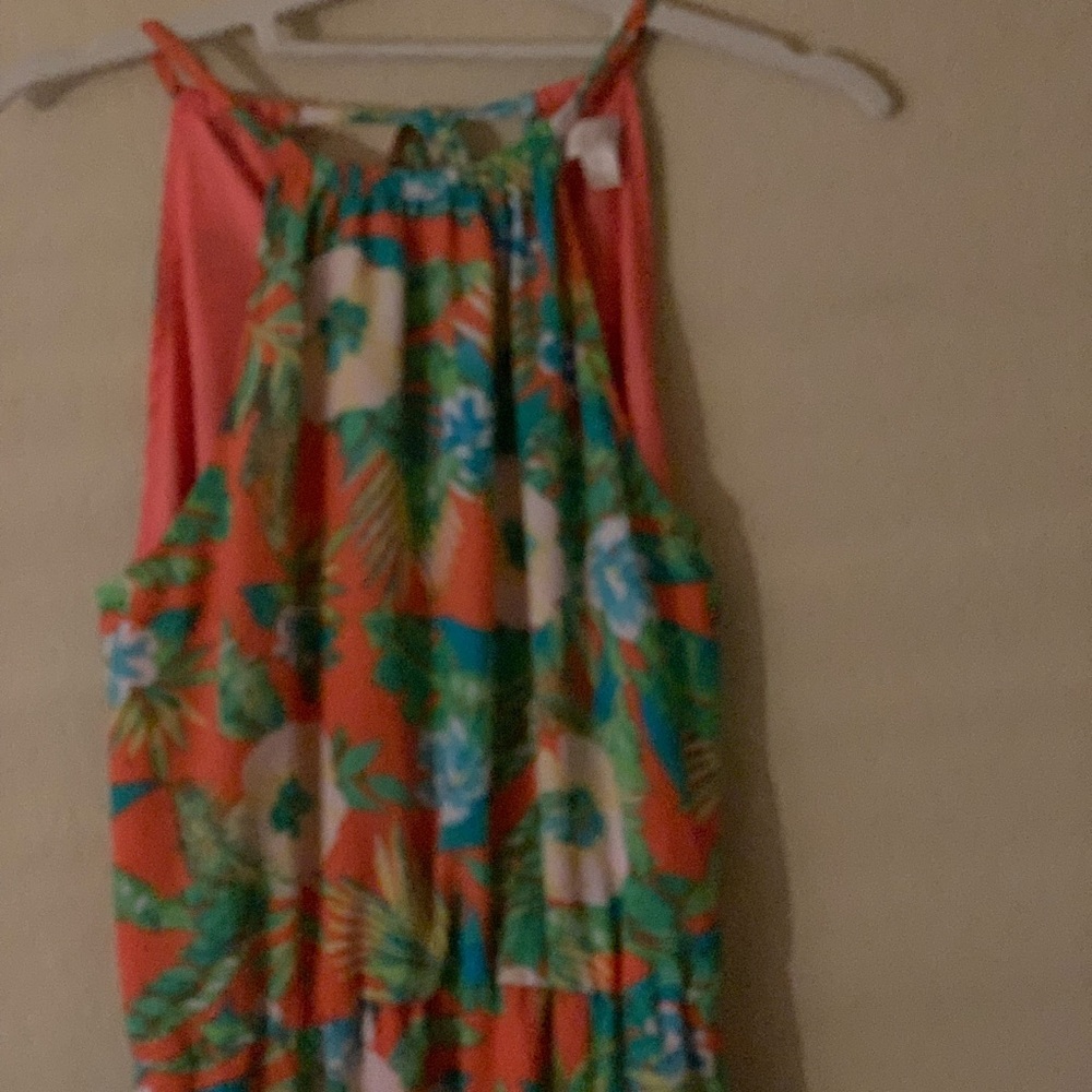Sundress/ tropical by Decree XS, front leg splits worn once. - Picture 6 of 14